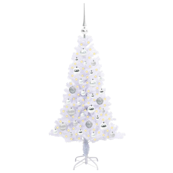 Brad de Crăciun artificial cu 150 LED Alb 120 cm PVC și Oțel - WALTI WALTI