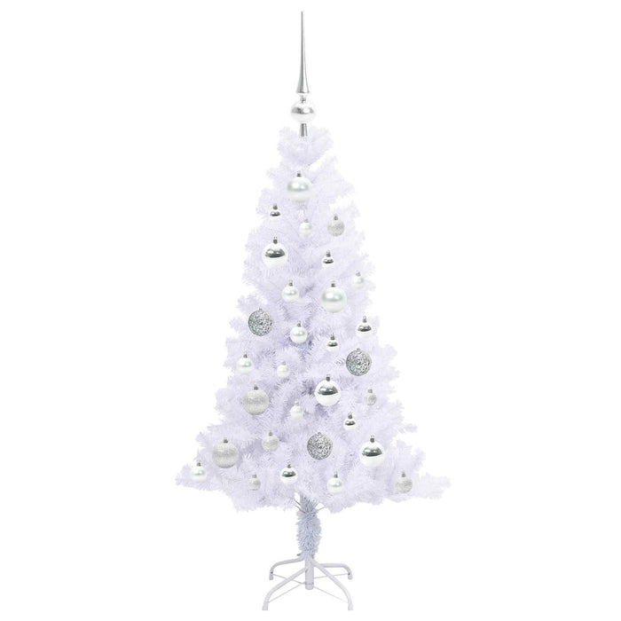 Brad de Crăciun artificial cu 150 LED Alb 120 cm PVC și Oțel - WALTI WALTI