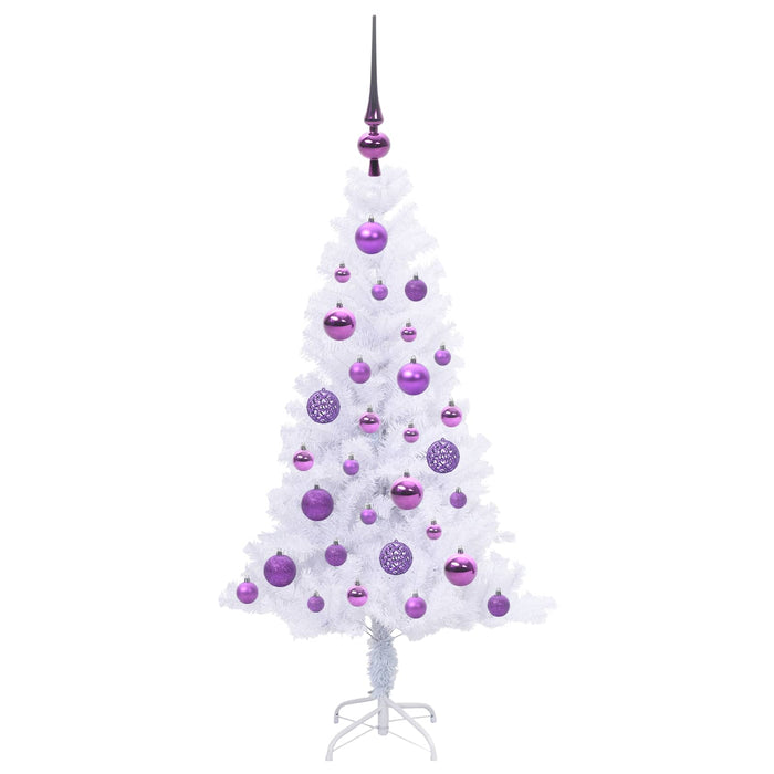 Brad de Crăciun artificial cu 150 LED Alb 120 cm PVC și Oțel - WALTI WALTI