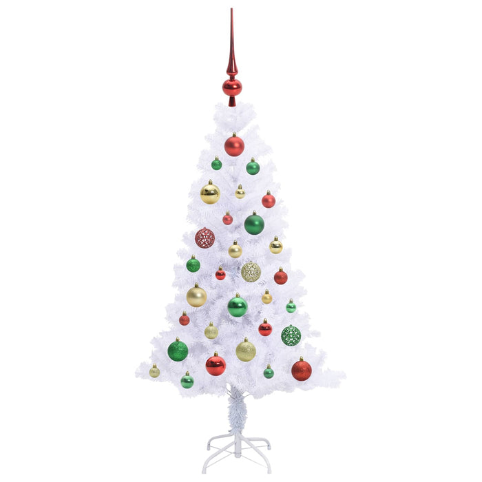 Brad de Crăciun artificial cu 150 LED Alb 120 cm PVC și Oțel - WALTI WALTI