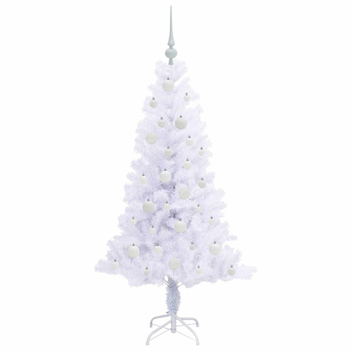 Brad de Crăciun artificial cu 150 LED Alb 150 cm PVC și Oțel - WALTI WALTI