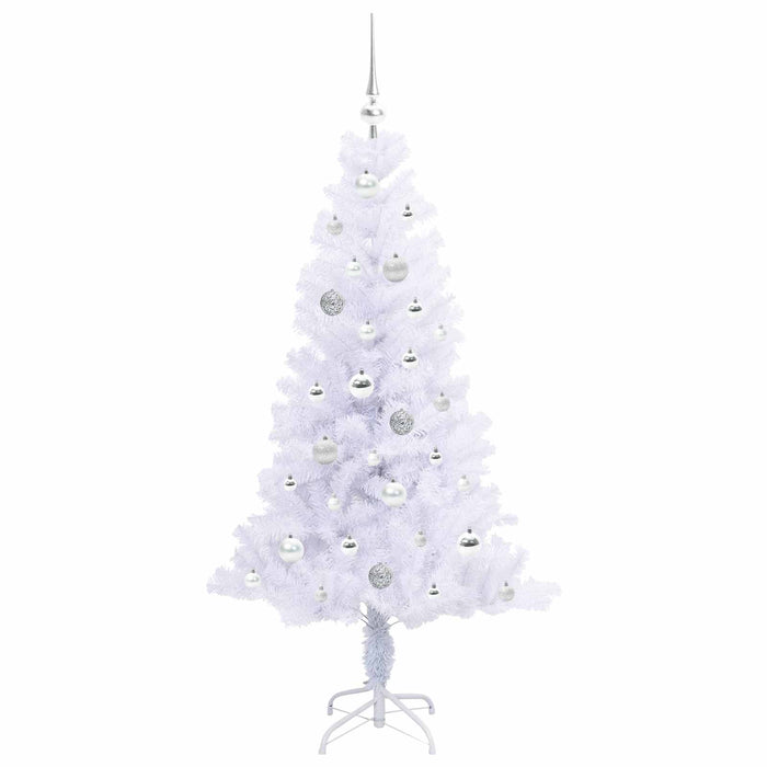 Brad de Crăciun artificial cu 150 LED Alb 150 cm PVC și Oțel - WALTI WALTI