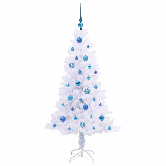 Brad de Crăciun artificial cu 150 LED Alb 150 cm PVC și Oțel - WALTI WALTI