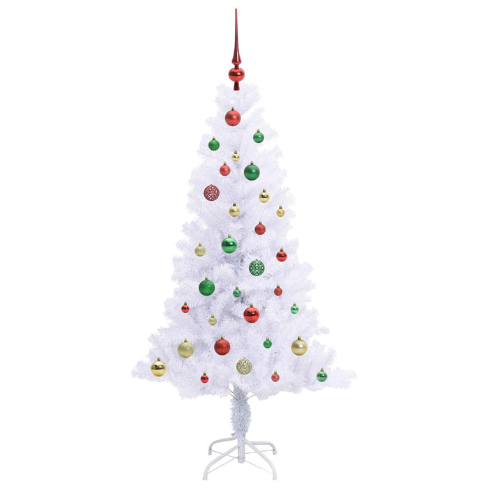 Brad de Crăciun artificial cu 150 LED Alb 150 cm PVC și Oțel - WALTI WALTI