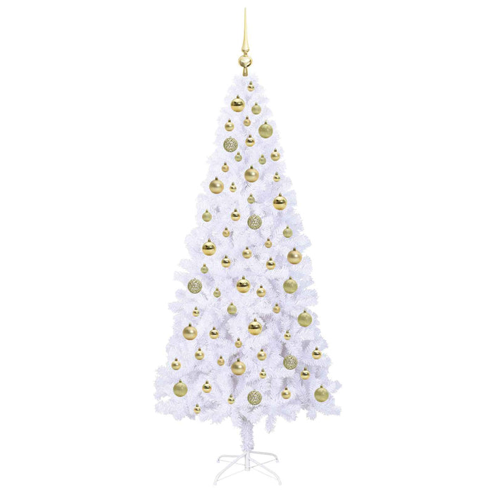 Brad de Crăciun artificial cu 300 LED Alb 180 cm PVC și Oțel - WALTI WALTI