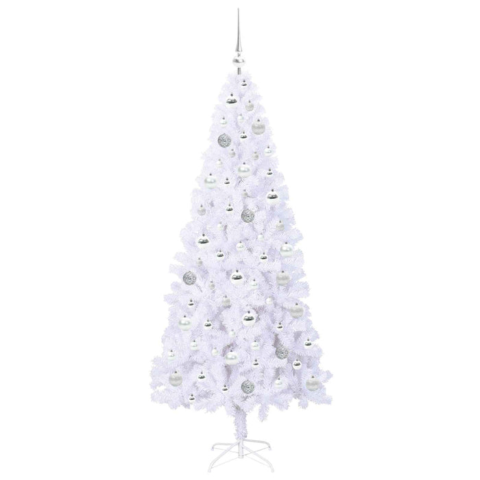 Brad de Crăciun artificial cu 300 LED Alb 180 cm PVC și Oțel - WALTI WALTI