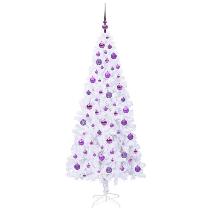 Brad de Crăciun artificial cu 300 LED Alb 180 cm PVC și Oțel - WALTI WALTI
