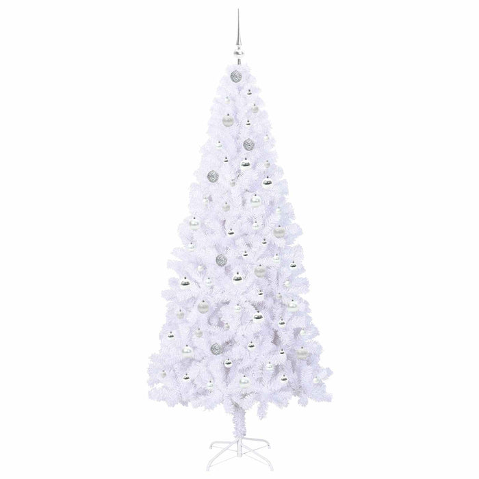 Brad de Crăciun artificial cu 300 LED Alb 210 cm PVC și Oțel - WALTI WALTI