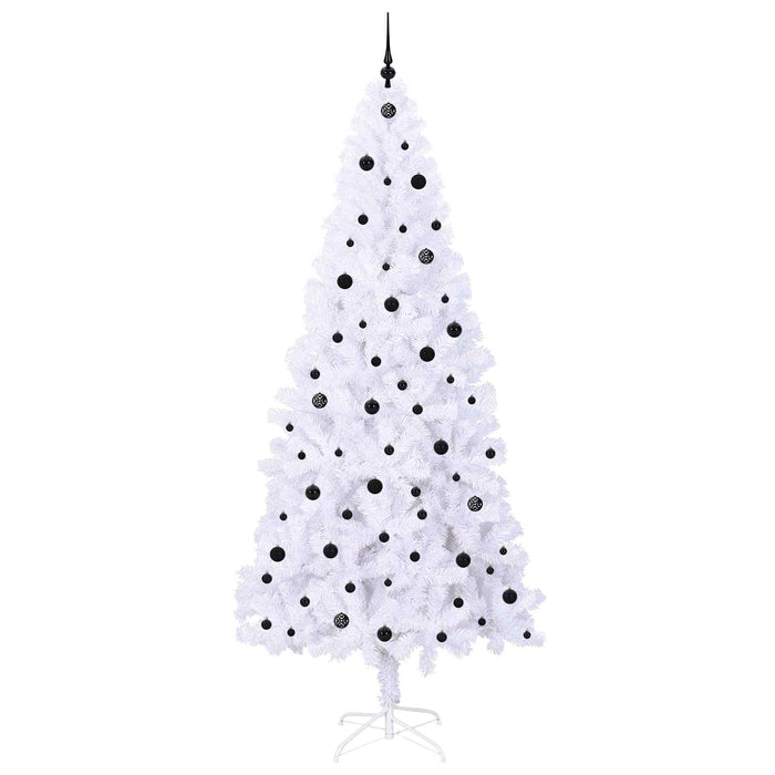 Brad de Crăciun artificial cu 300 LED Alb 240 cm PVC și Oțel - WALTI WALTI