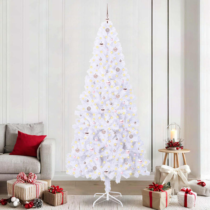 Brad de Crăciun artificial cu 300 LED Alb 240 cm PVC și Oțel - WALTI WALTI