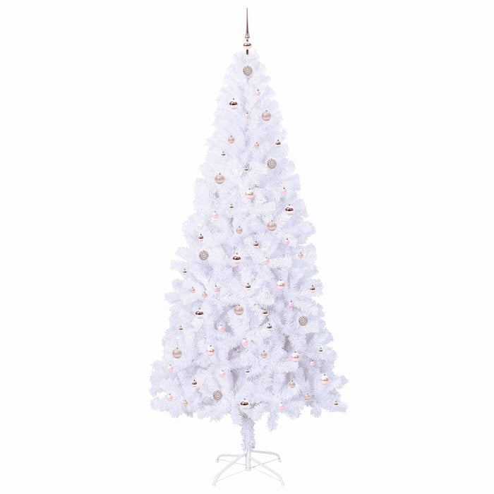 Brad de Crăciun artificial cu 300 LED Alb 240 cm PVC și Oțel - WALTI WALTI