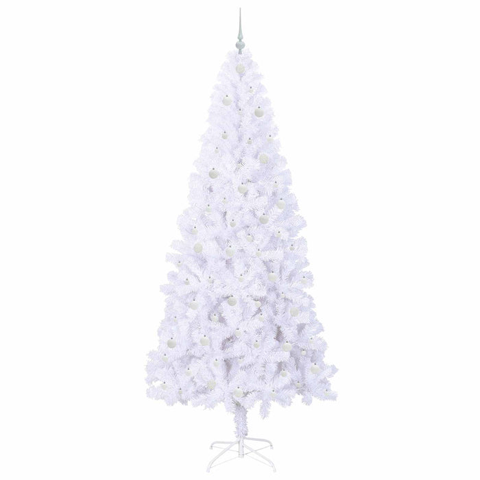 Brad de Crăciun artificial cu 300 LED Alb 240 cm PVC și Oțel - WALTI WALTI