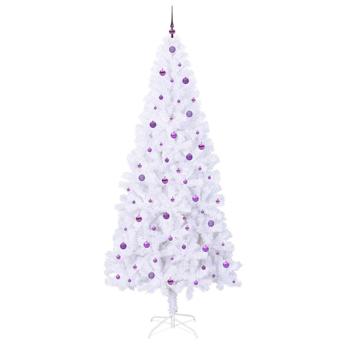 Brad de Crăciun artificial cu 300 LED Alb 240 cm PVC și Oțel - WALTI WALTI