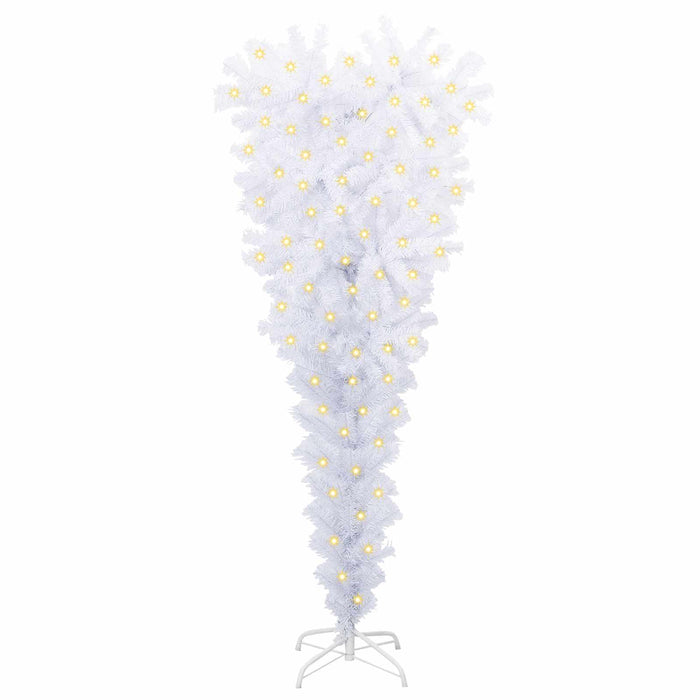 Brad de Crăciun artificial cu 150 LED Alb 120 cm PVC și Oțel WALTI