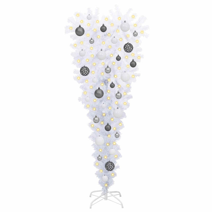 Brad de Crăciun artificial cu 150 LED Alb 120 cm PVC și Oțel - WALTI WALTI