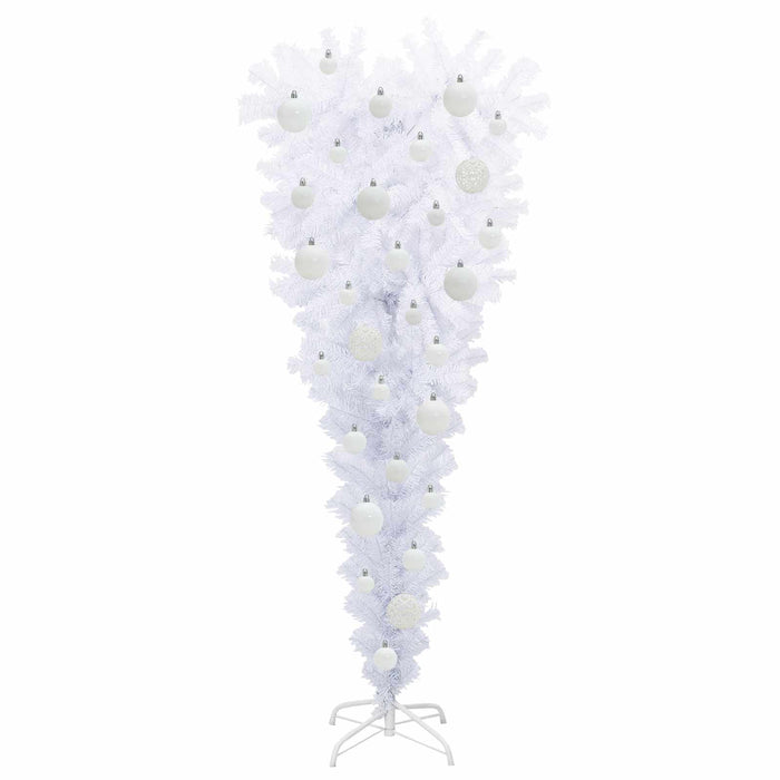 Brad de Crăciun artificial cu 150 LED Alb 120 cm PVC și Oțel WALTI