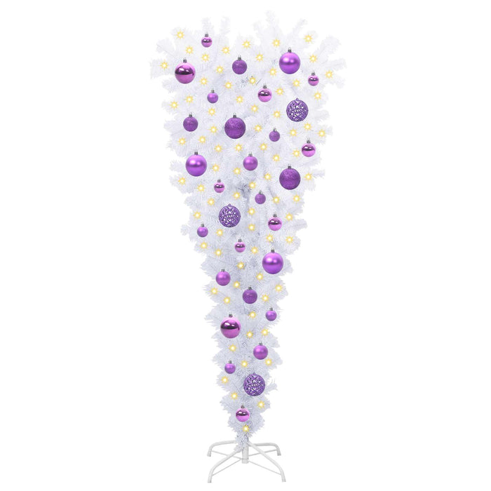 Brad de Crăciun artificial cu 150 LED Alb 120 cm PVC și Oțel WALTI