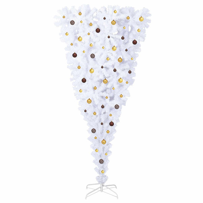 Brad de Crăciun artificial cu 300 LED Alb 240 cm PVC și Oțel WALTI