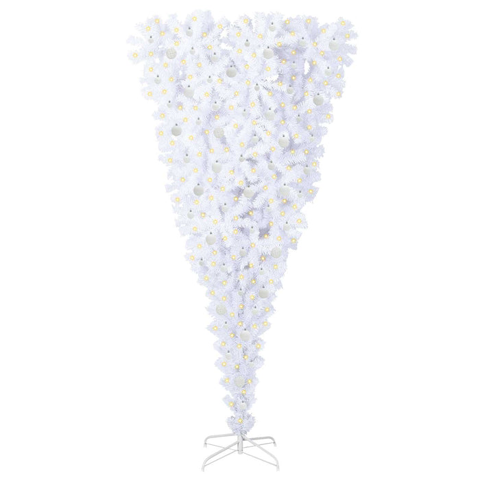 Brad de Crăciun artificial cu 300 LED Alb 240 cm PVC și Oțel - WALTI WALTI