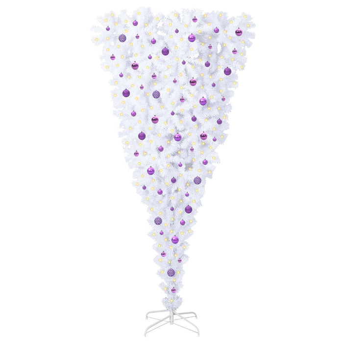 Brad de Crăciun artificial cu 300 LED Alb 240 cm PVC și Oțel - WALTI WALTI