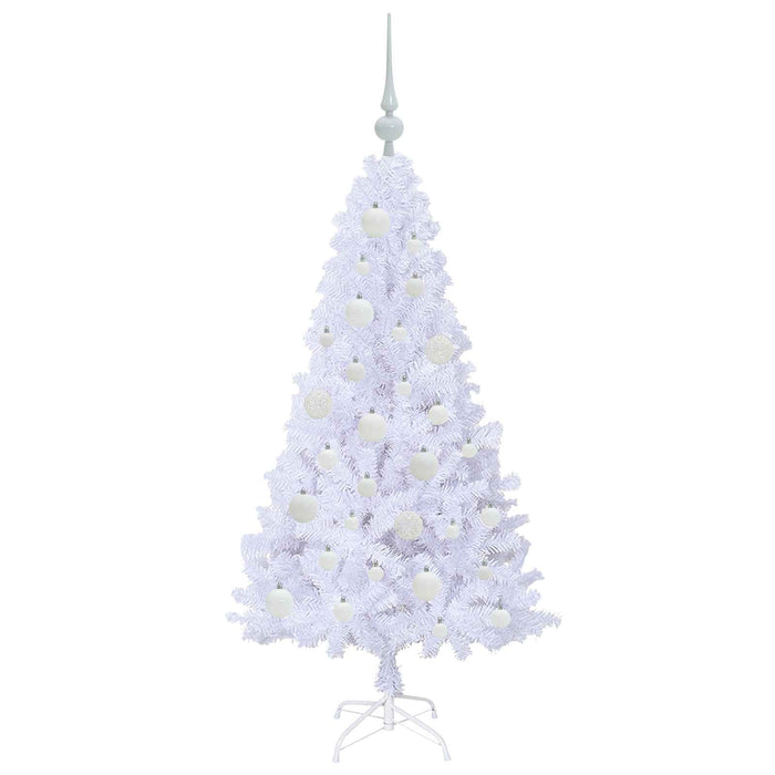 Brad de Crăciun artificial cu 150 LED Alb 120 cm PVC și Oțel - WALTI WALTI