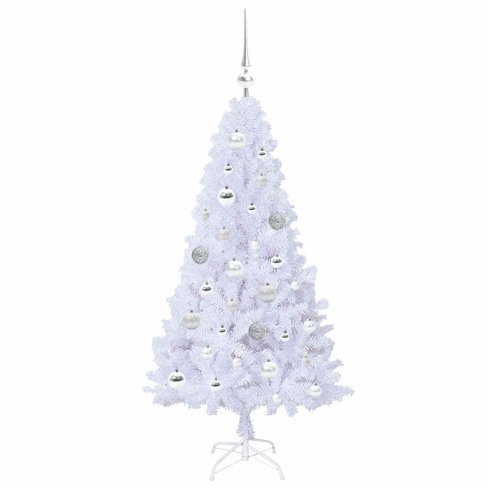 Brad de Crăciun artificial cu 150 LED Alb 120 cm PVC și Oțel - WALTI WALTI