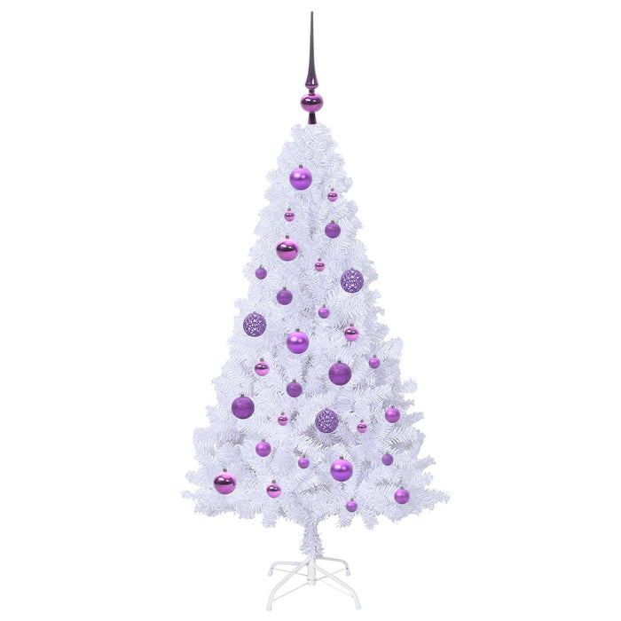 Brad de Crăciun artificial cu 150 LED Alb 120 cm PVC și Oțel - WALTI WALTI