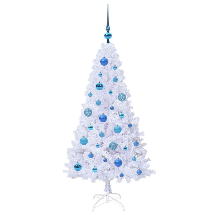 Brad de Crăciun artificial cu 150 LED Alb 120 cm PVC și Oțel - WALTI WALTI