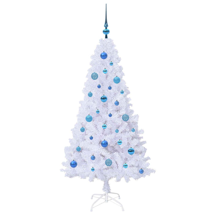 Brad de Crăciun artificial cu 150 LED Alb 150 cm PVC și Oțel - WALTI WALTI
