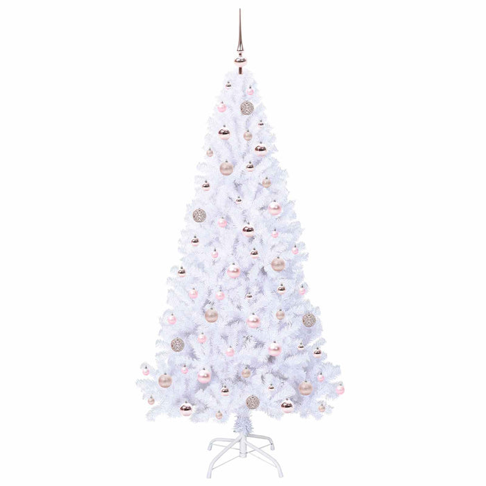 Brad de Crăciun artificial cu 300 LED Alb 180 cm PVC și Oțel - WALTI WALTI