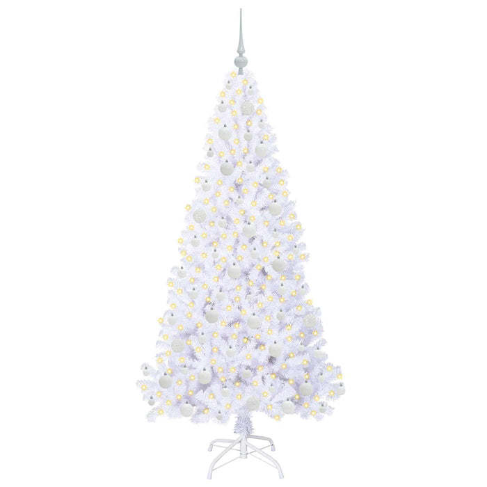 Brad de Crăciun artificial cu 300 LED Alb 180 cm PVC și Oțel - WALTI WALTI
