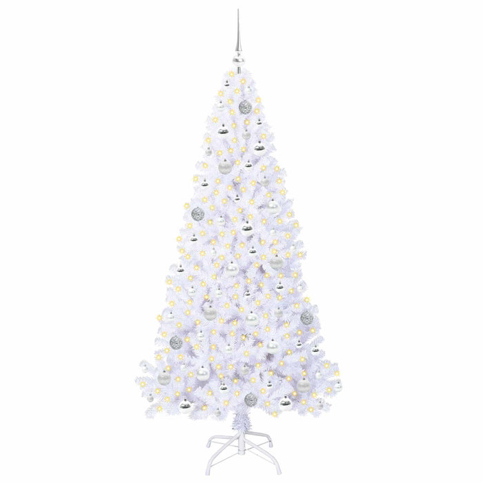 Brad de Crăciun artificial cu 300 LED Alb 180 cm PVC și Oțel - WALTI WALTI