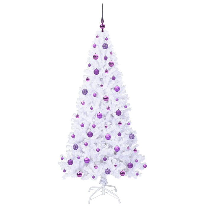 Brad de Crăciun artificial cu 300 LED Alb 180 cm PVC și Oțel - WALTI WALTI