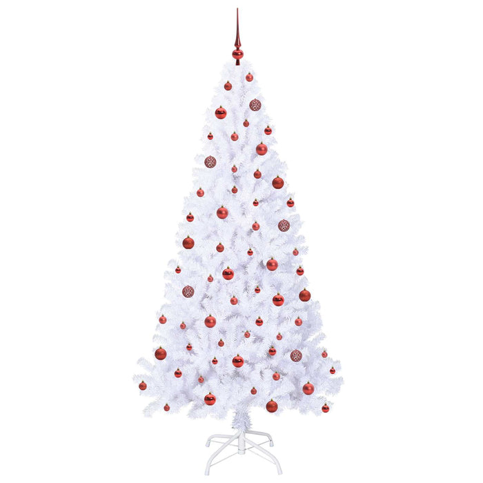 Brad de Crăciun artificial cu 300 LED Alb 210 cm PVC și Oțel - WALTI WALTI