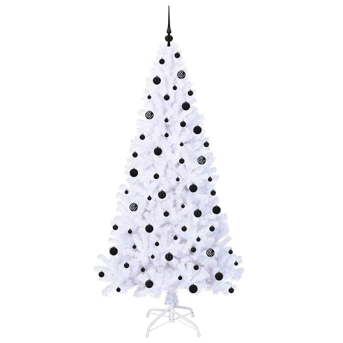 Brad de Crăciun artificial cu 300 LED Alb 210 cm PVC și Oțel - WALTI WALTI