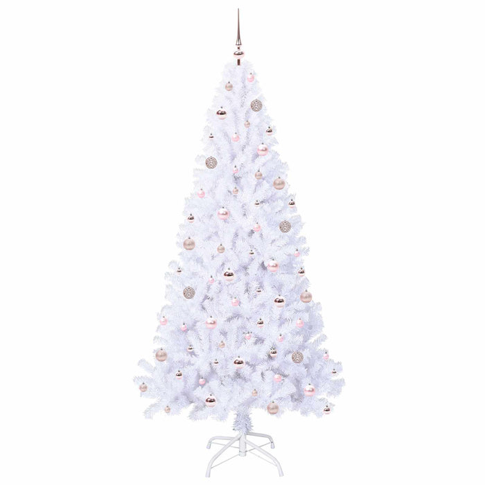 Brad de Crăciun artificial cu 300 LED Alb 210 cm PVC și Oțel - WALTI WALTI