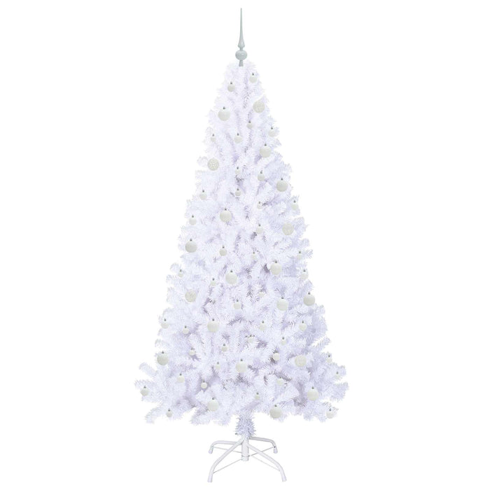 Brad de Crăciun artificial cu 300 LED Alb 210 cm PVC și Oțel - WALTI WALTI