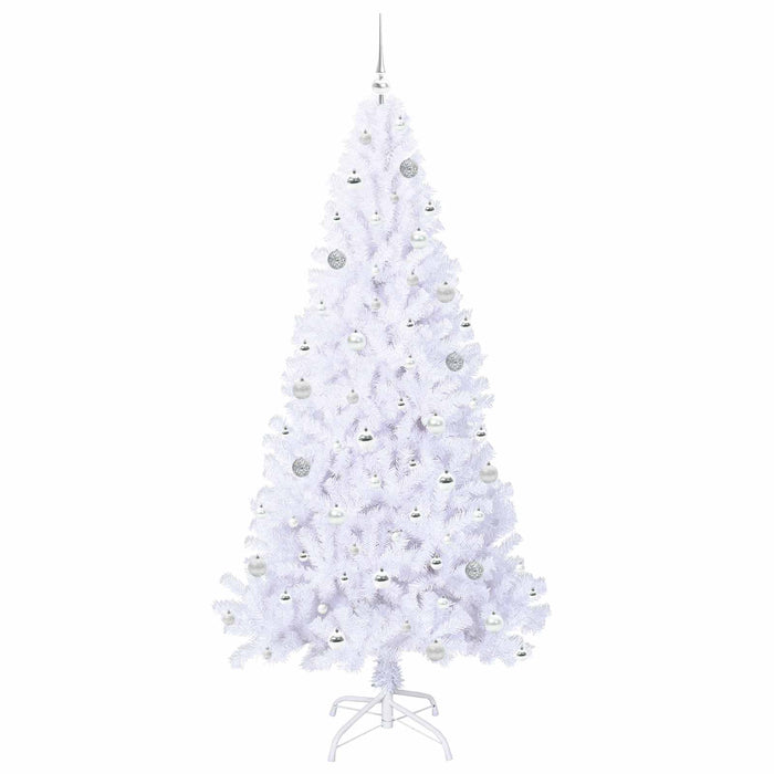 Brad de Crăciun artificial cu 300 LED Alb 210 cm PVC și Oțel - WALTI WALTI
