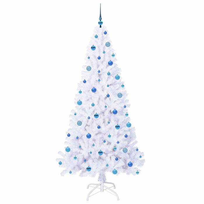 Brad de Crăciun artificial cu 300 LED Alb 210 cm PVC și Oțel - WALTI WALTI