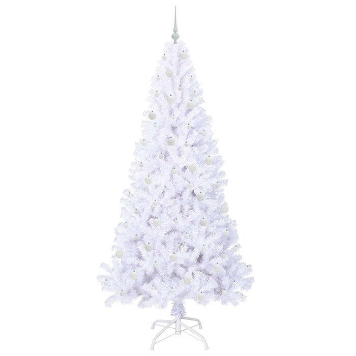 Brad de Crăciun artificial cu 300 LED Alb 240 cm PVC și Oțel WALTI