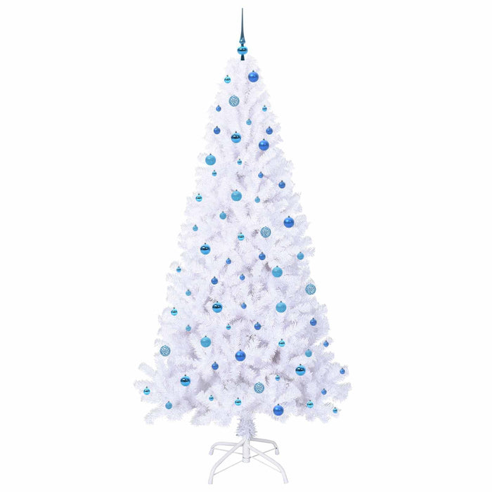 Brad de Crăciun artificial cu 300 LED Alb 240 cm PVC și Oțel WALTI