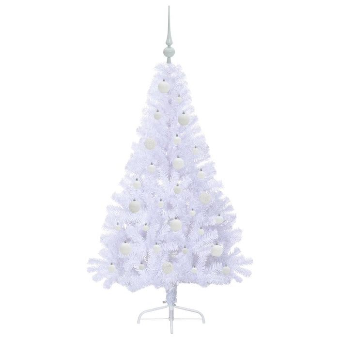 Brad de Crăciun artificial cu 150 LED Alb 150 cm PVC și Oțel - WALTI WALTI
