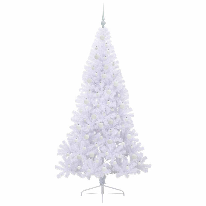 Brad de Crăciun artificial cu 300 LED Alb 210 cm PVC și Oțel WALTI
