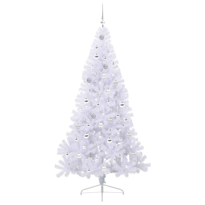 Brad de Crăciun artificial cu 300 LED Alb 210 cm PVC și Oțel WALTI