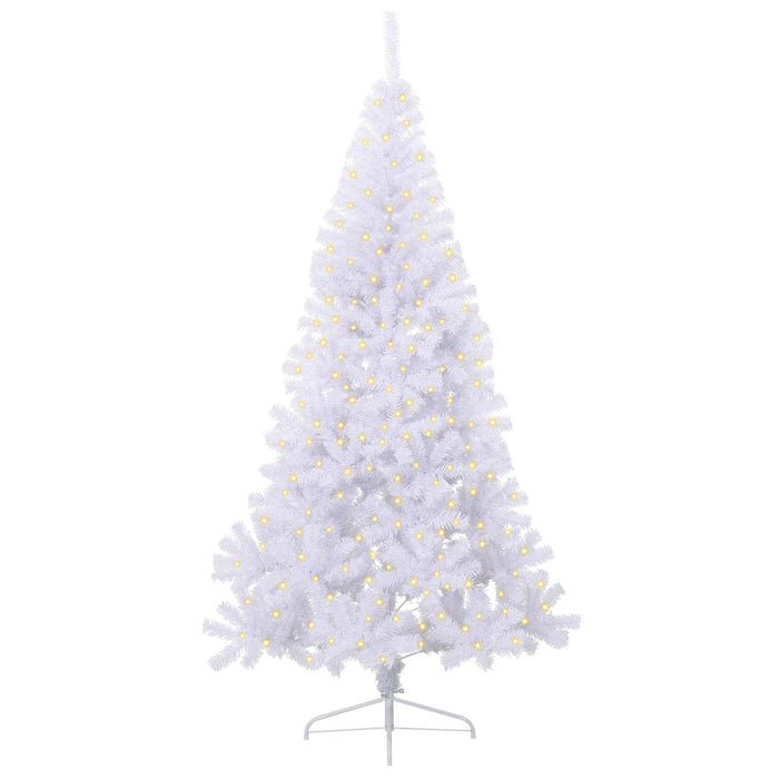 Brad de Crăciun artificial cu 300 LED Alb 240 cm PVC și Oțel - WALTI WALTI