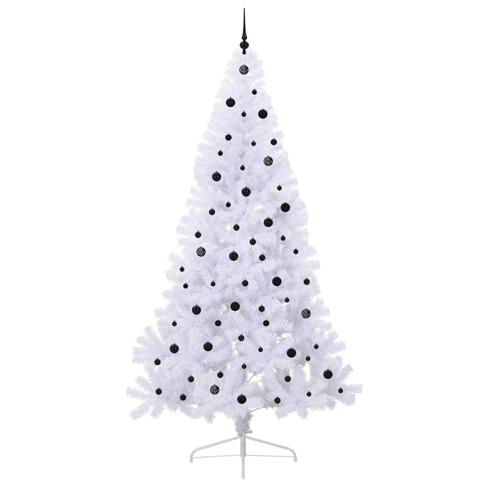 Brad de Crăciun artificial cu 300 LED Alb 240 cm PVC și Oțel - WALTI WALTI