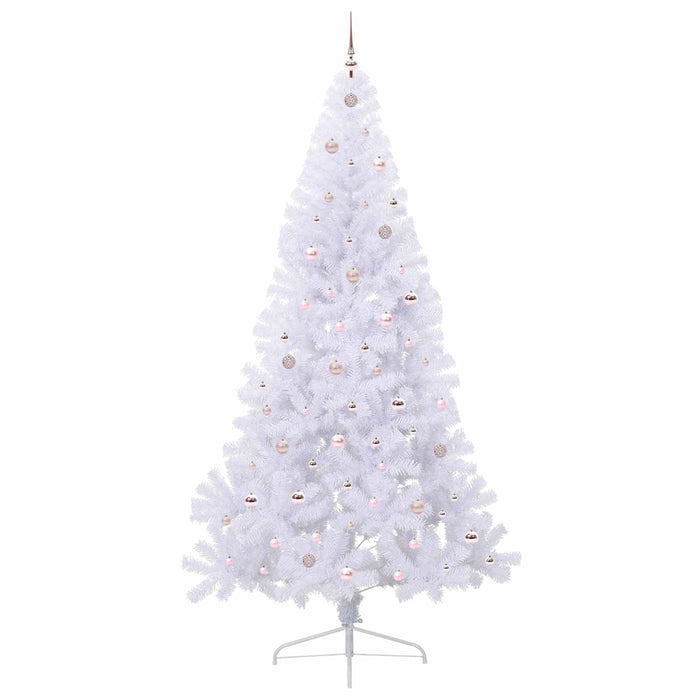 Brad de Crăciun artificial cu 300 LED Alb 240 cm PVC și Oțel - WALTI WALTI