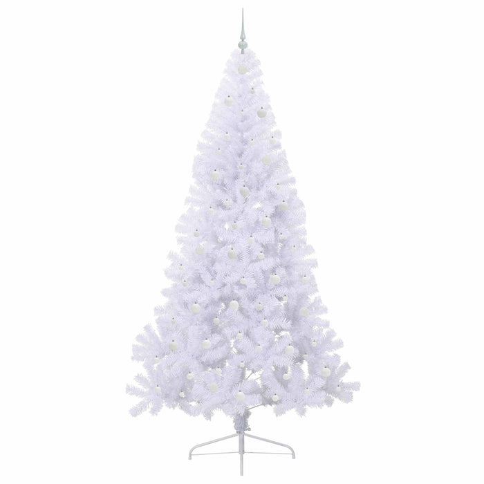 Brad de Crăciun artificial cu 300 LED Alb 240 cm PVC și Oțel - WALTI WALTI