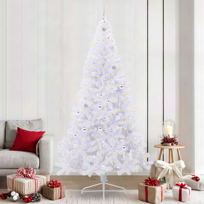 Brad de Crăciun artificial cu 300 LED Alb 240 cm PVC și Oțel - WALTI WALTI