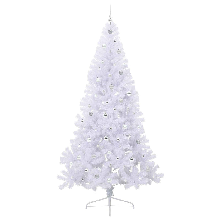 Brad de Crăciun artificial cu 300 LED Alb 240 cm PVC și Oțel - WALTI WALTI